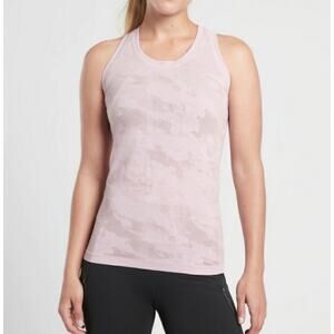 Athleta Momentum Camo Tank Delicate Pink L